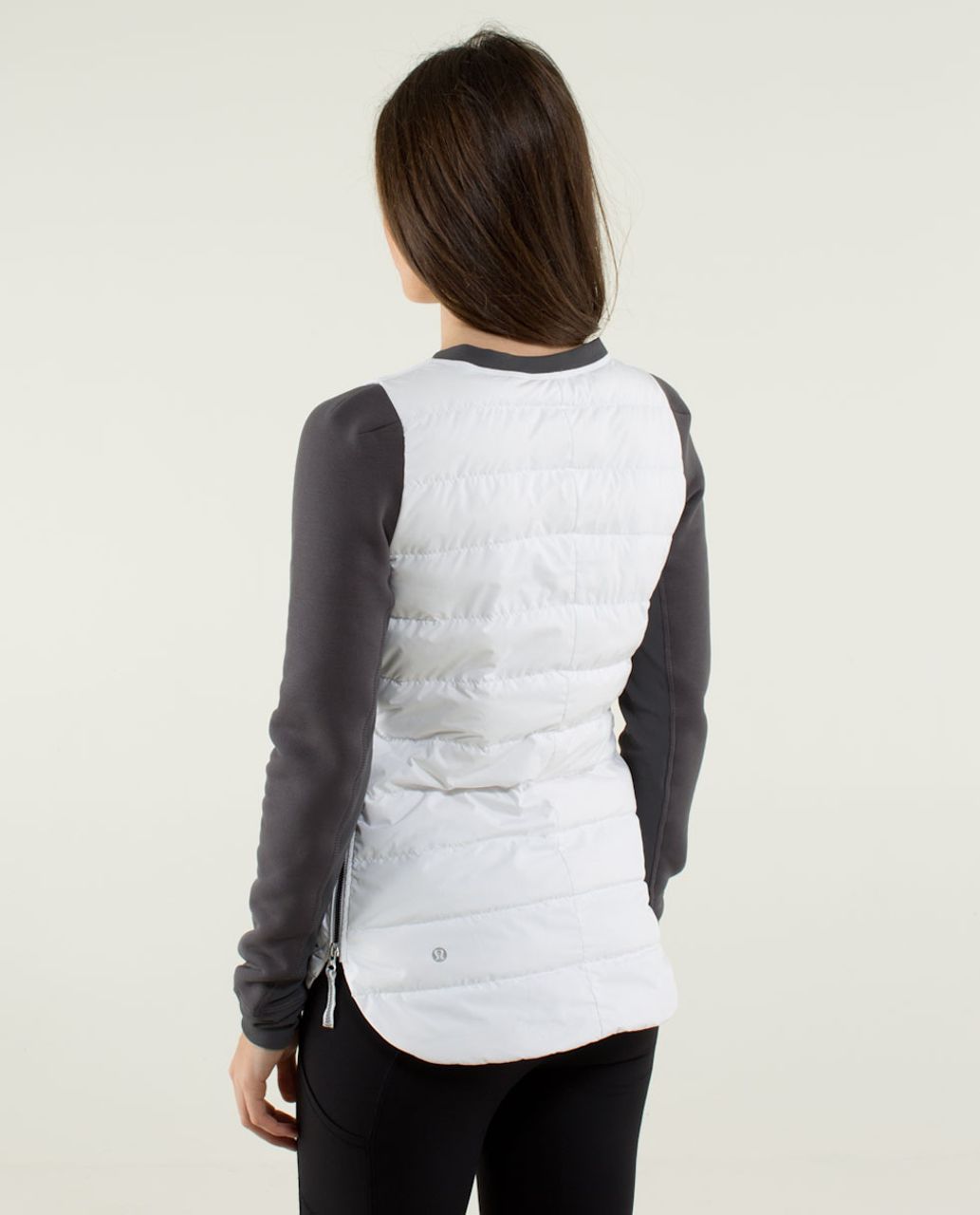 Lululemon Fluff Off Crew - White / Soot Light