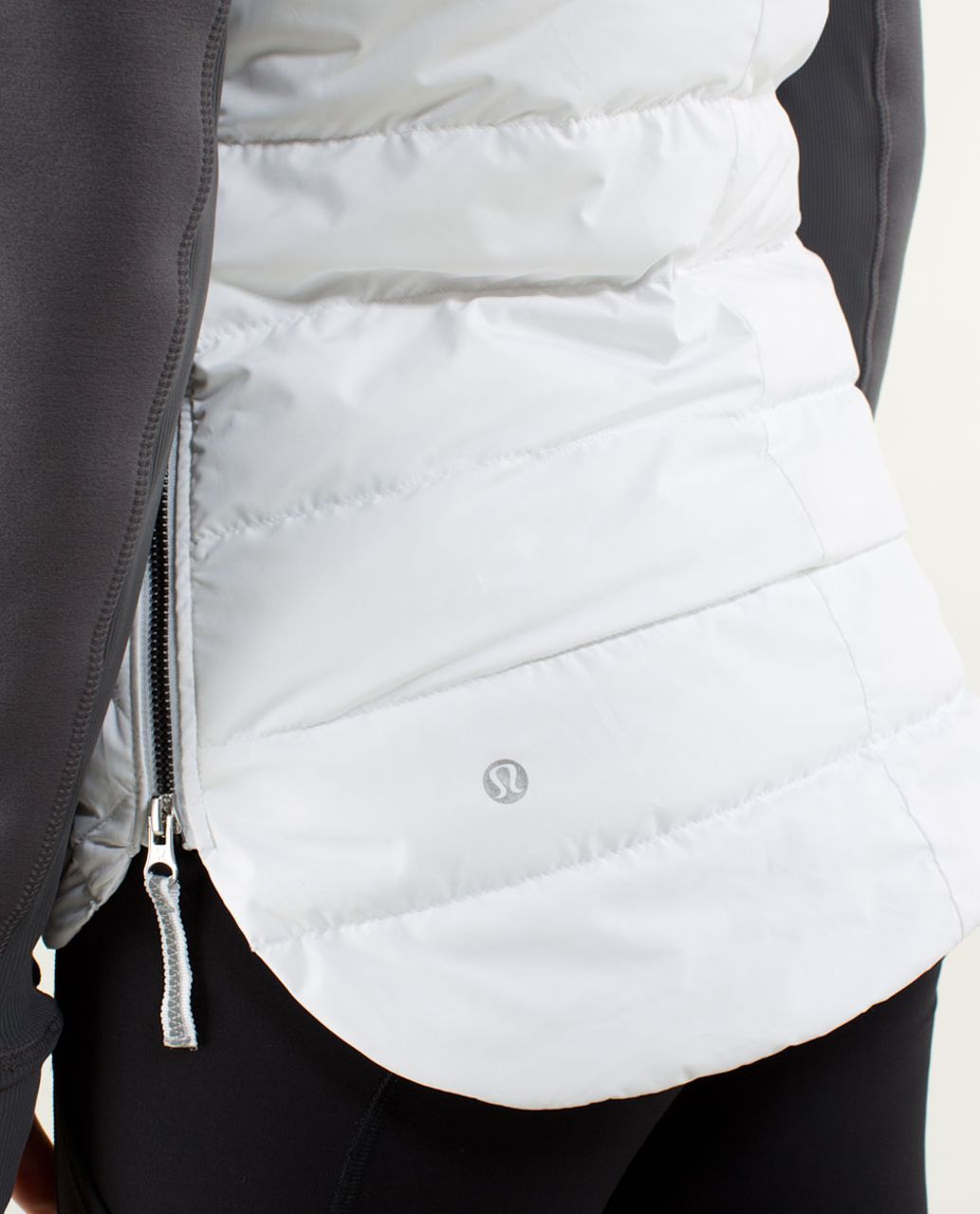 Lululemon Fluff Off Crew - White / Soot Light