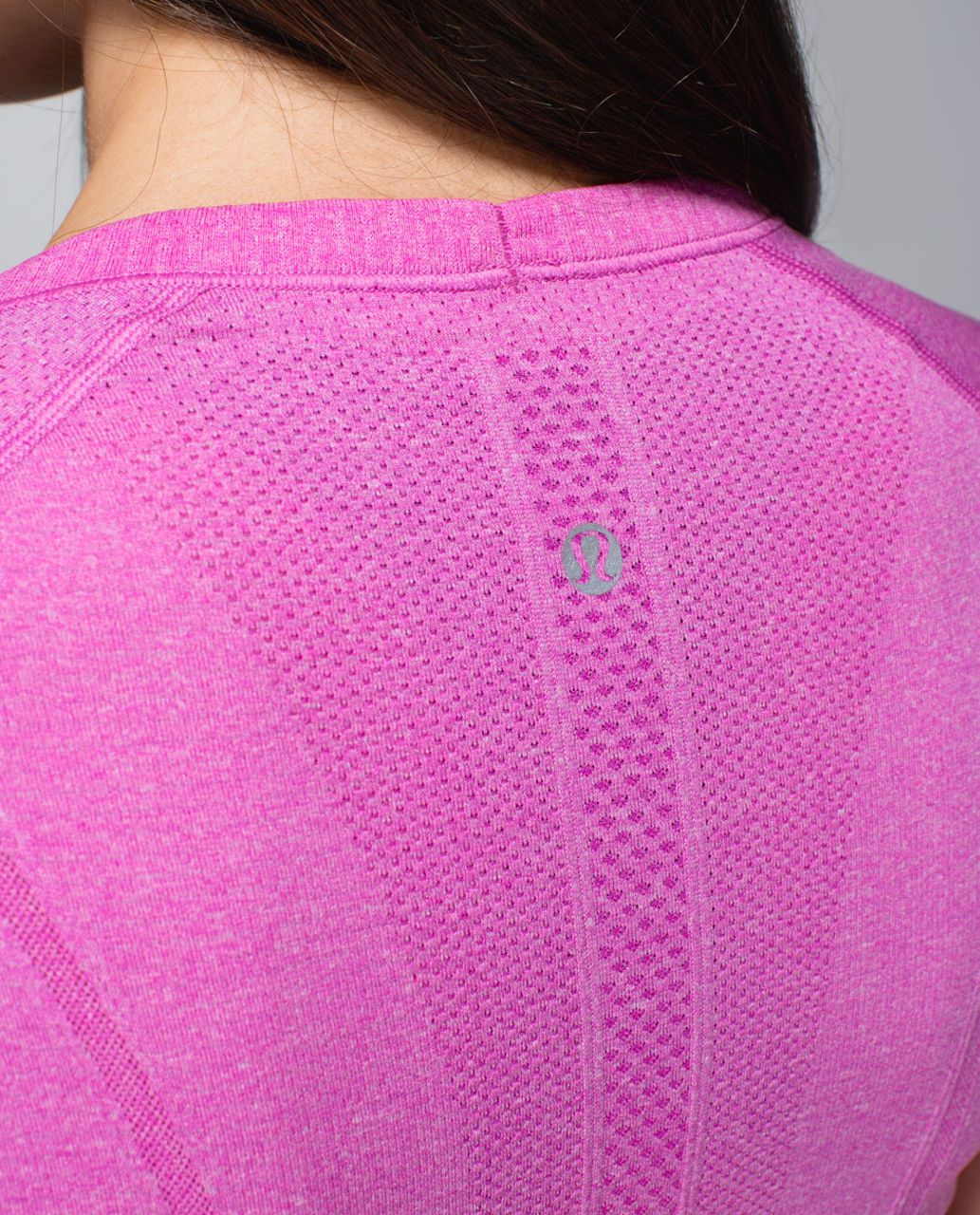 Lululemon Run:  Swiftly Tech Short Sleeve - Heathered Paris Perfection