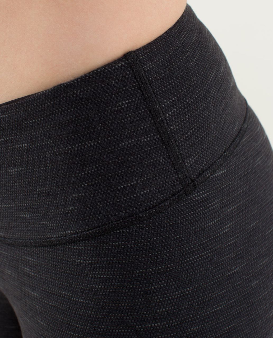 Lululemon Wunder Under Crop - Pique Luon Black / Black