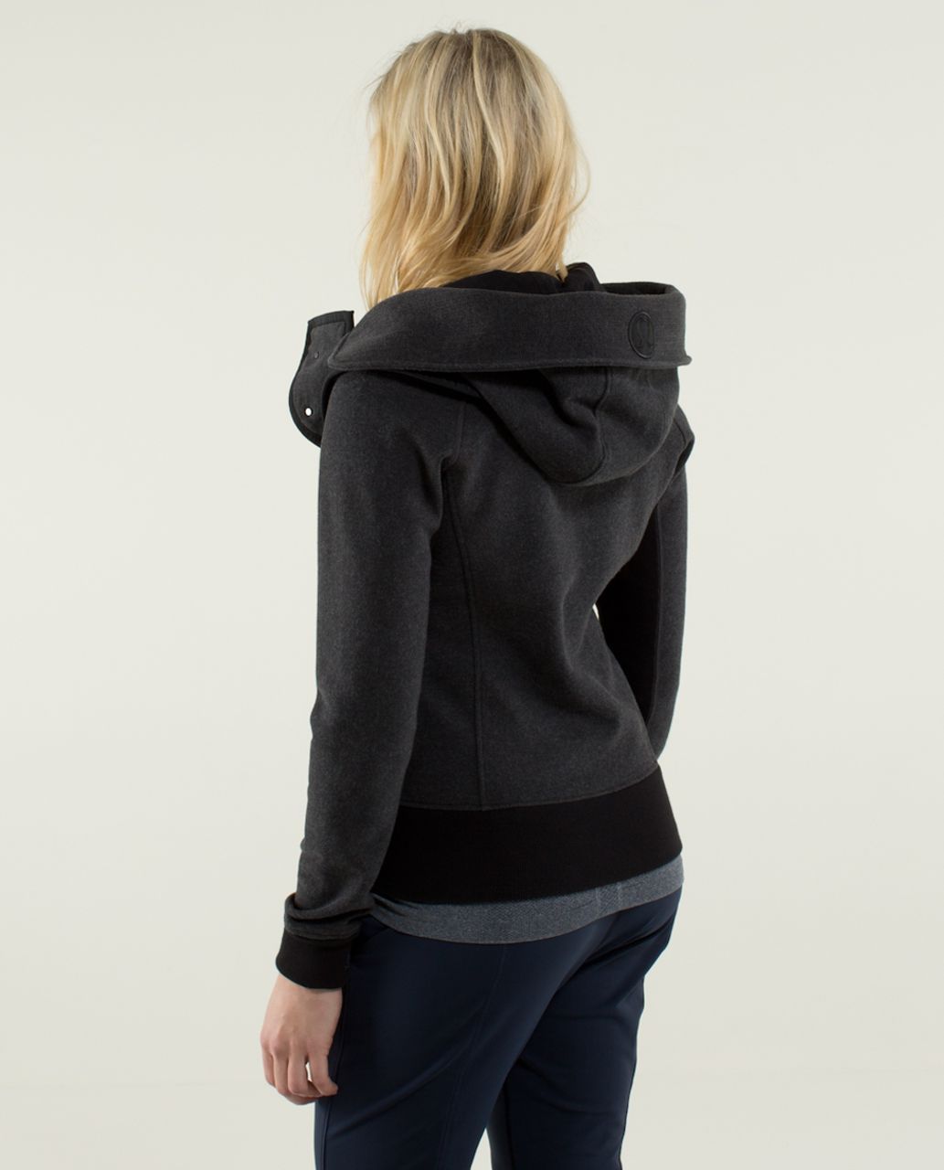 Lululemon Scuba Hoodie *Detachable Hood - Heathered Black / Soot Light / Black / Black / Black