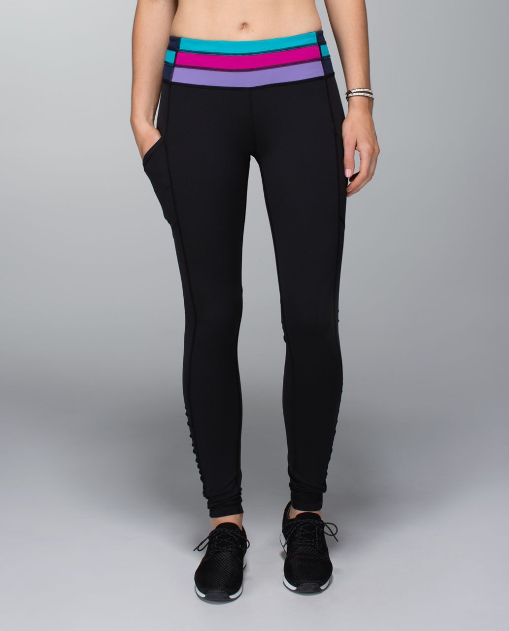 Lululemon Speed Tight V (Reflective) - Frozen Fizz Reflective Black - lulu  fanatics