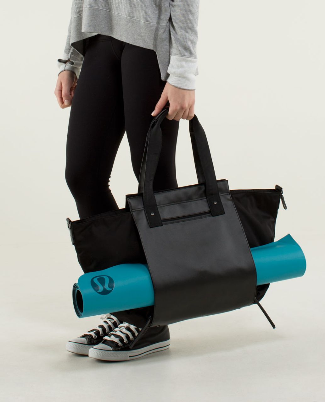 Lululemon Carry Me Om Tote - Black - lulu fanatics