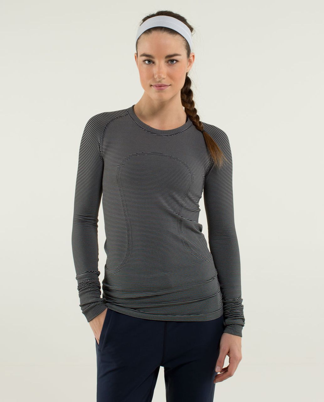 Lululemon Run: Swiftly Tech Long Sleeve *Lace - Black - lulu fanatics