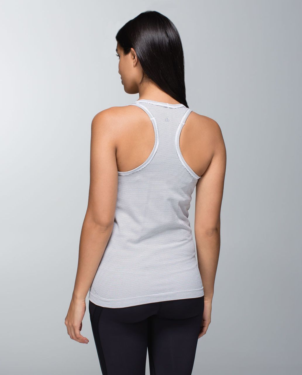 Lululemon Run:  Swiftly Tech Racerback *Stripe - White