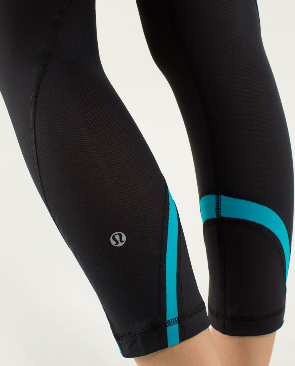 Lululemon Run:  Inspire Crop II - Black / Quilt Winter 13-22 / Surge