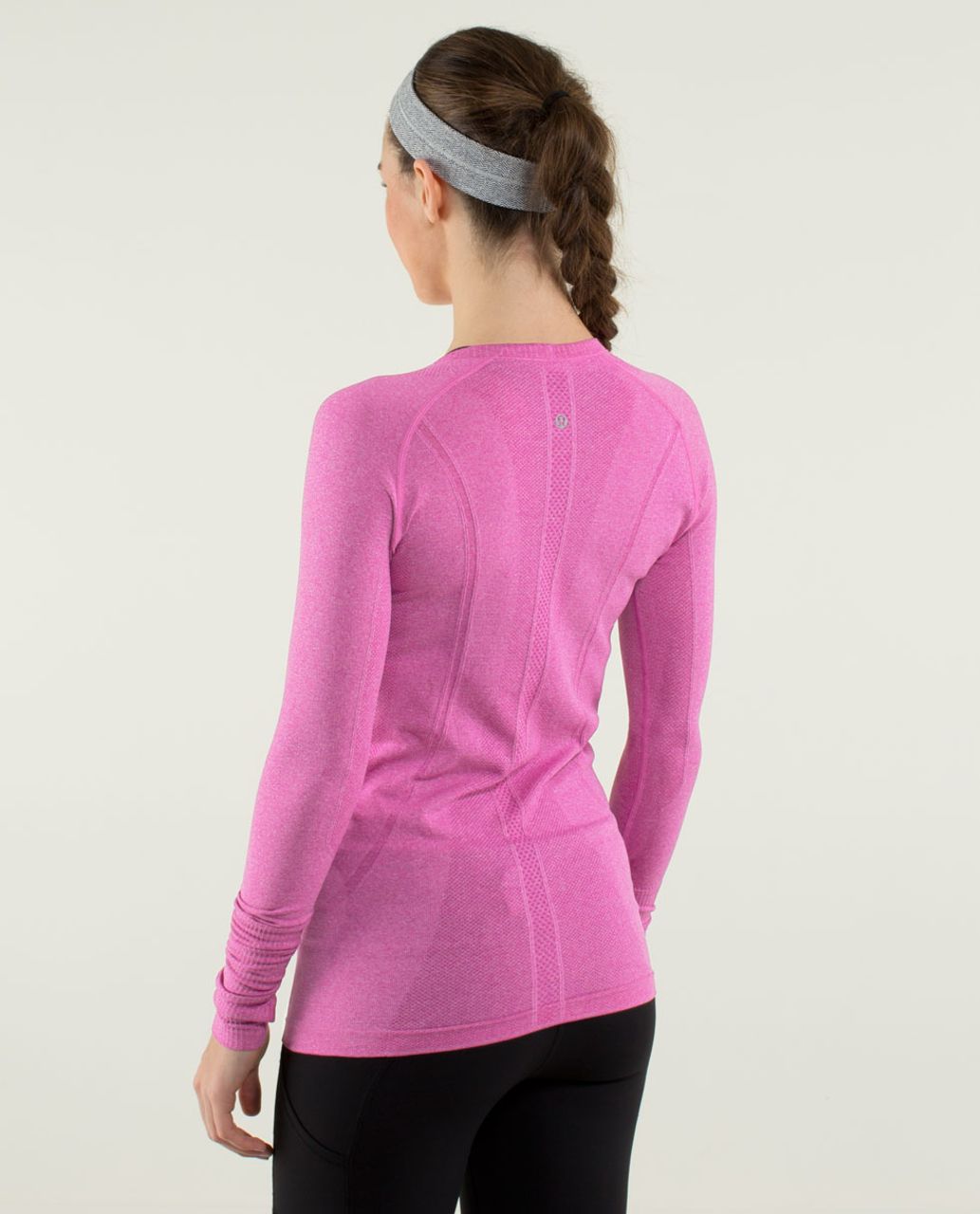 Lululemon Run Swiftly Tech Long Sleeve Heathered Zing Pink Light 4