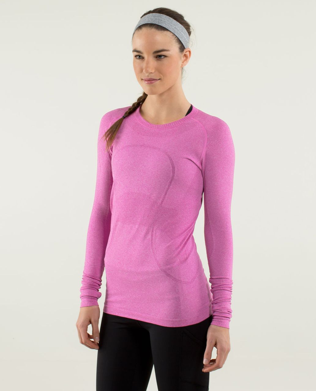 Lululemon Run:  Swiftly Tech Long Sleeve - Heathered Paris Perfection