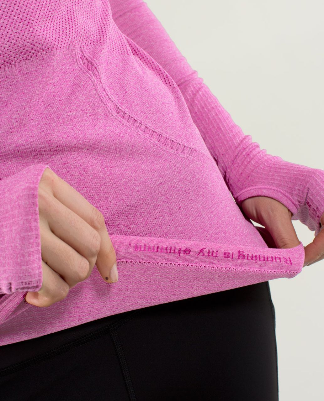 Lululemon Run:  Swiftly Tech Long Sleeve - Heathered Paris Perfection