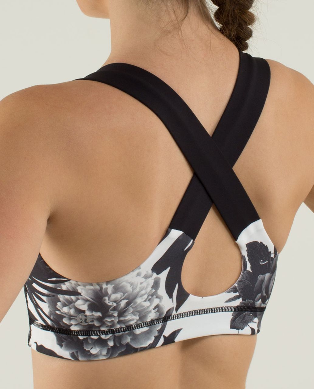 Lululemon All Sport Bra - Brisk Bloom Black White / Black