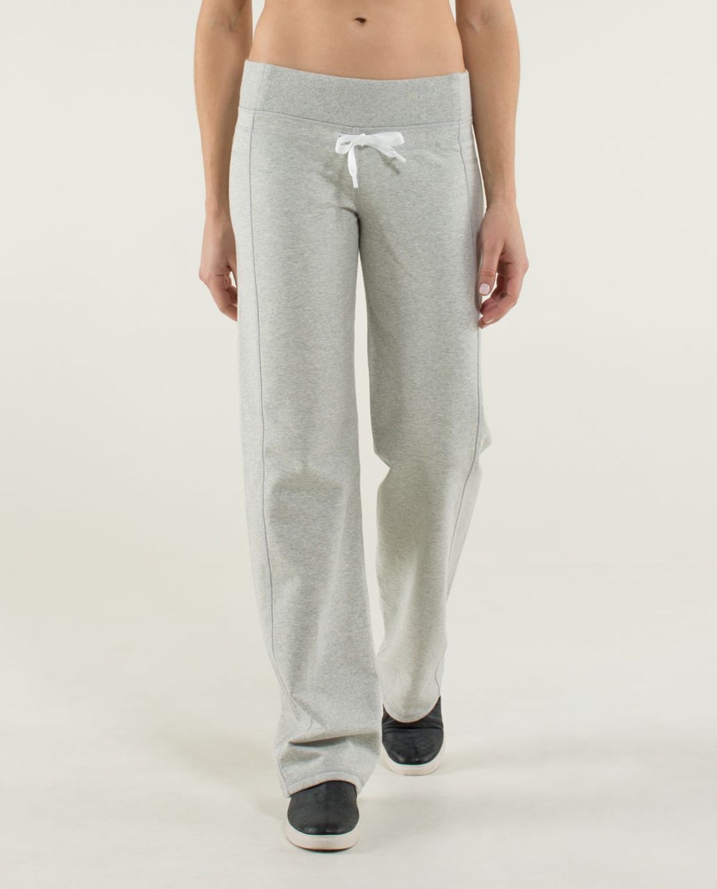 Lululemon Calm & Cozy Pant - Heathered Light Grey - lulu fanatics