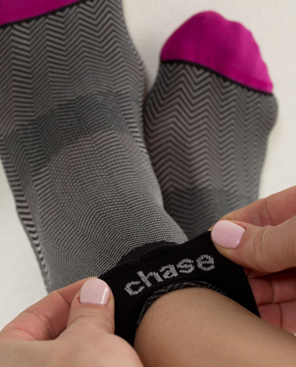 Lululemon Run For Fun Sock - Chevron Mesh Black