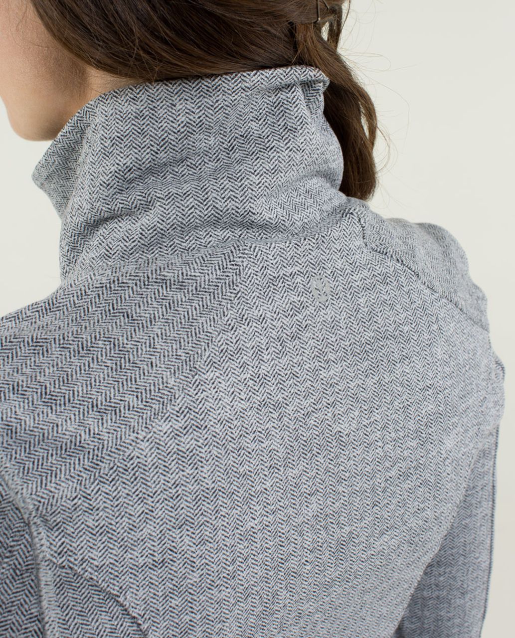 Lululemon Nice Asana Jacket *Herringbone - Heathered Herringbone Heathered Black White / Black