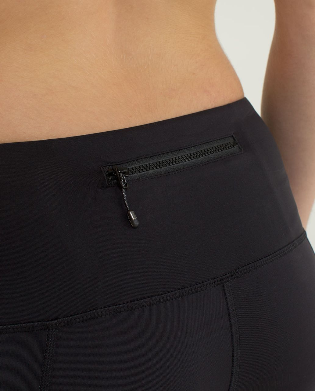 Lululemon Runday Crop - Black / Traverse Stripe Paris Perfection