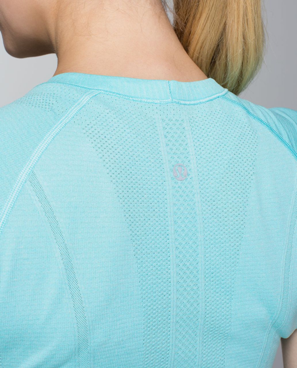 Lululemon Run: Swiftly Tech Short Sleeve - Heathered Angel Blue - lulu ...