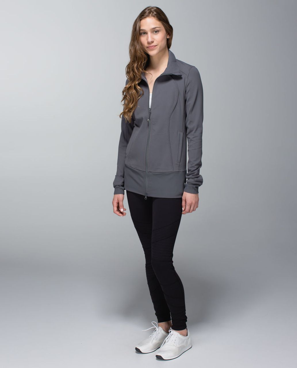 Lululemon Nice Asana Jacket *Brushed - Soot Light