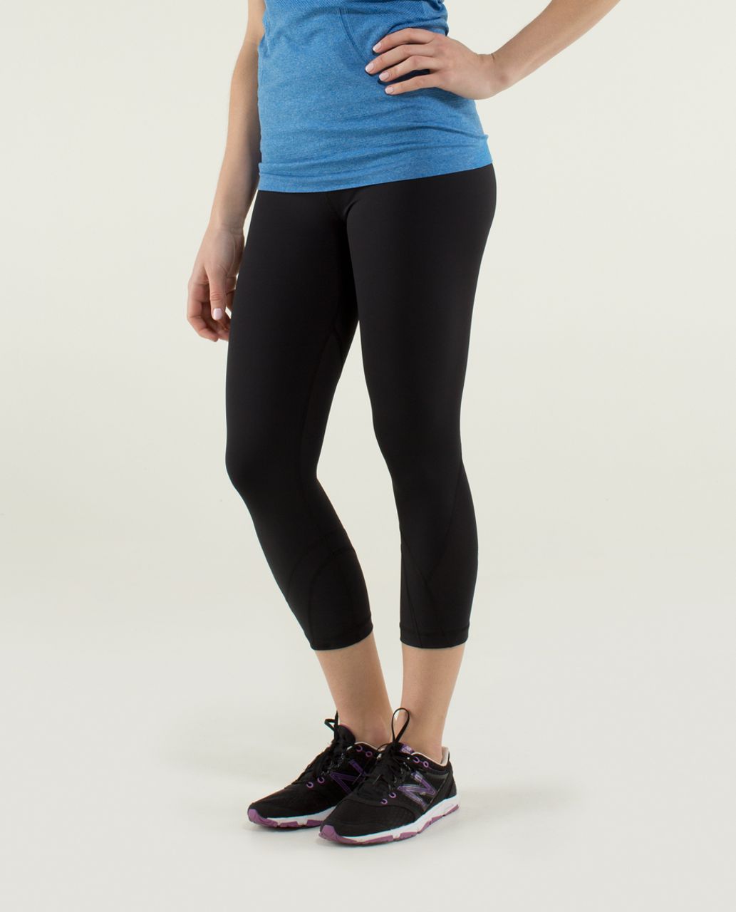 Lululemon Run:  Inspire Crop II - Black / Quilt Winter 13-21