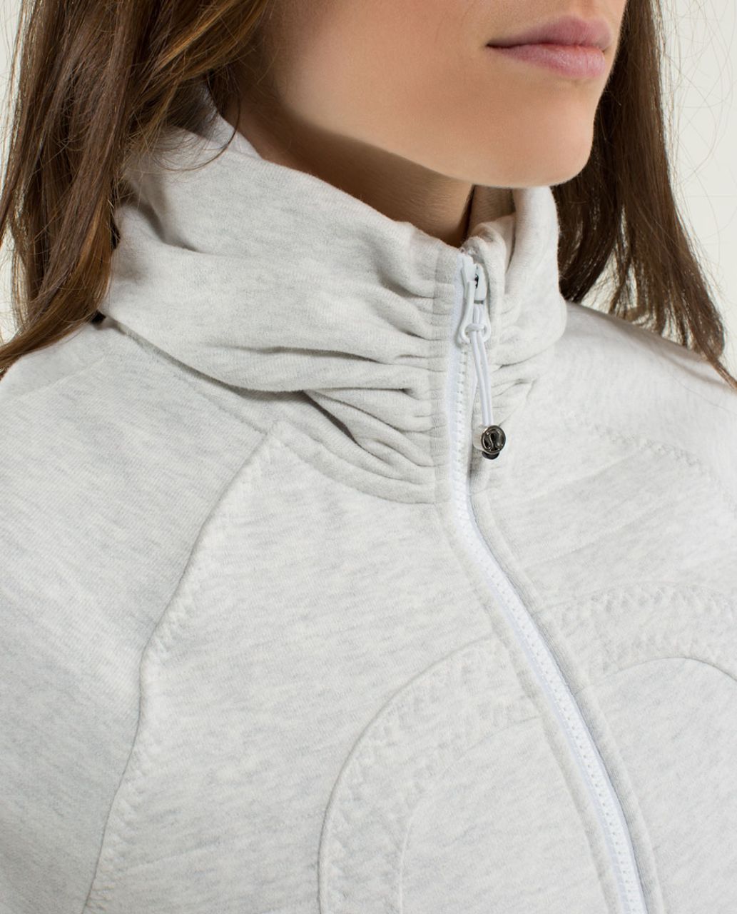 Lululemon Calm & Cozy Jacket - Heathered White /  White