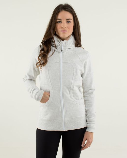 Lululemon Calm & Cozy Jacket - Brisk Bloom Black White / White / Black ...