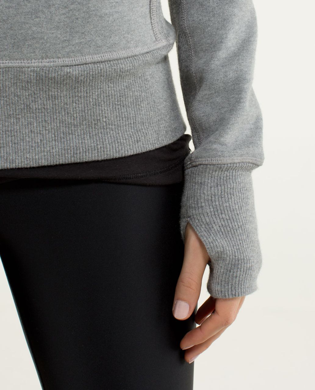 Lululemon Calm & Cozy Jacket - Heathered Medium Grey / Silver Spoon