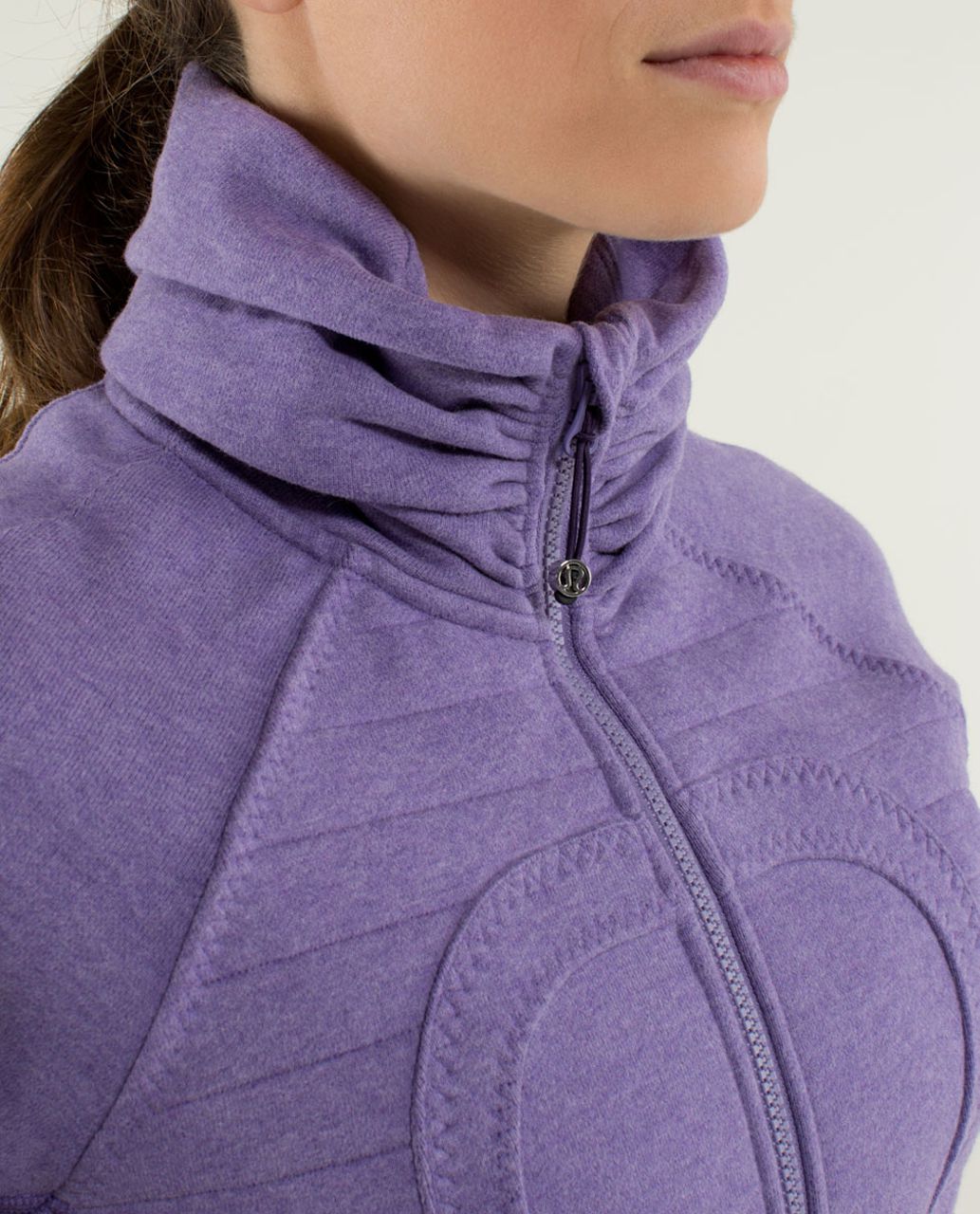 Lululemon Calm & Cozy Jacket - Heathered Winter Orchid / Deep Zinfandel