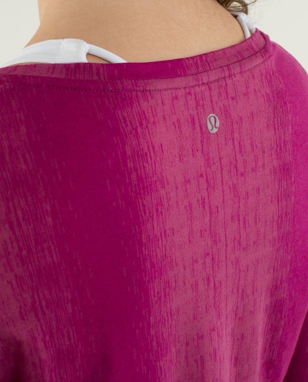 Lululemon Inner Calm Long Sleeve - Misty Stripe Burnout Raspberry