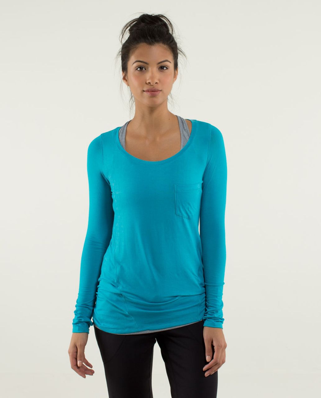 Lululemon Inner Calm Long Sleeve - Misty Stripe Burnout Surge