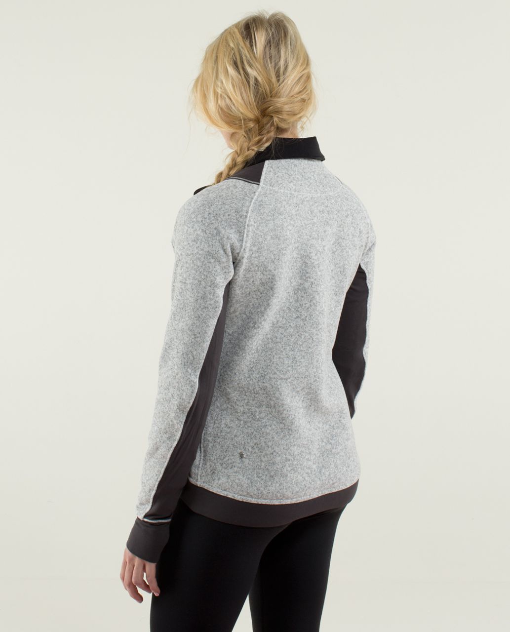 Lululemon Fleet Street Pullover - Heathered White / Soot