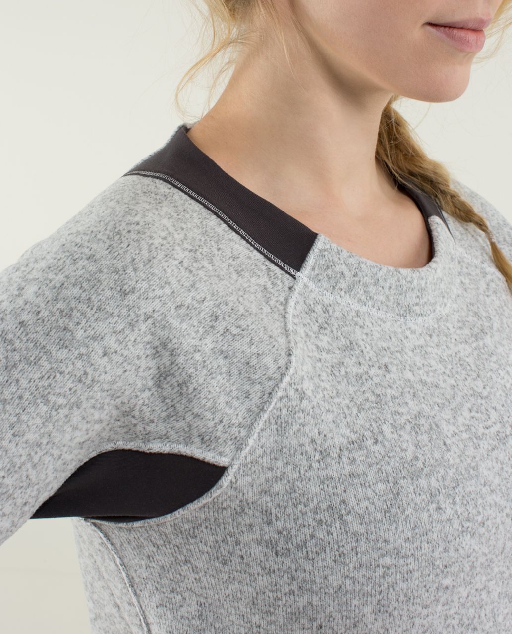 Lululemon Fleet Street Pullover - Heathered White / Soot