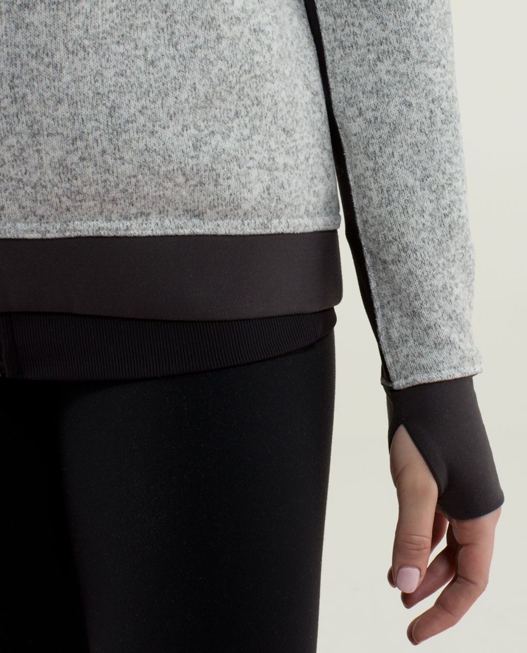 Lululemon Fleet Street Pullover - Heathered White / Soot