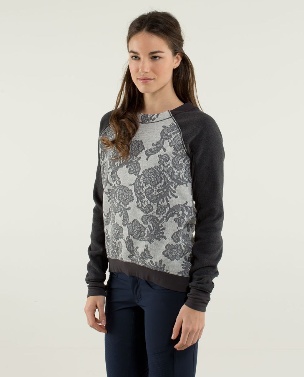 Lululemon Fleet Street Pullover - Black / White / Heathered Black / Soot