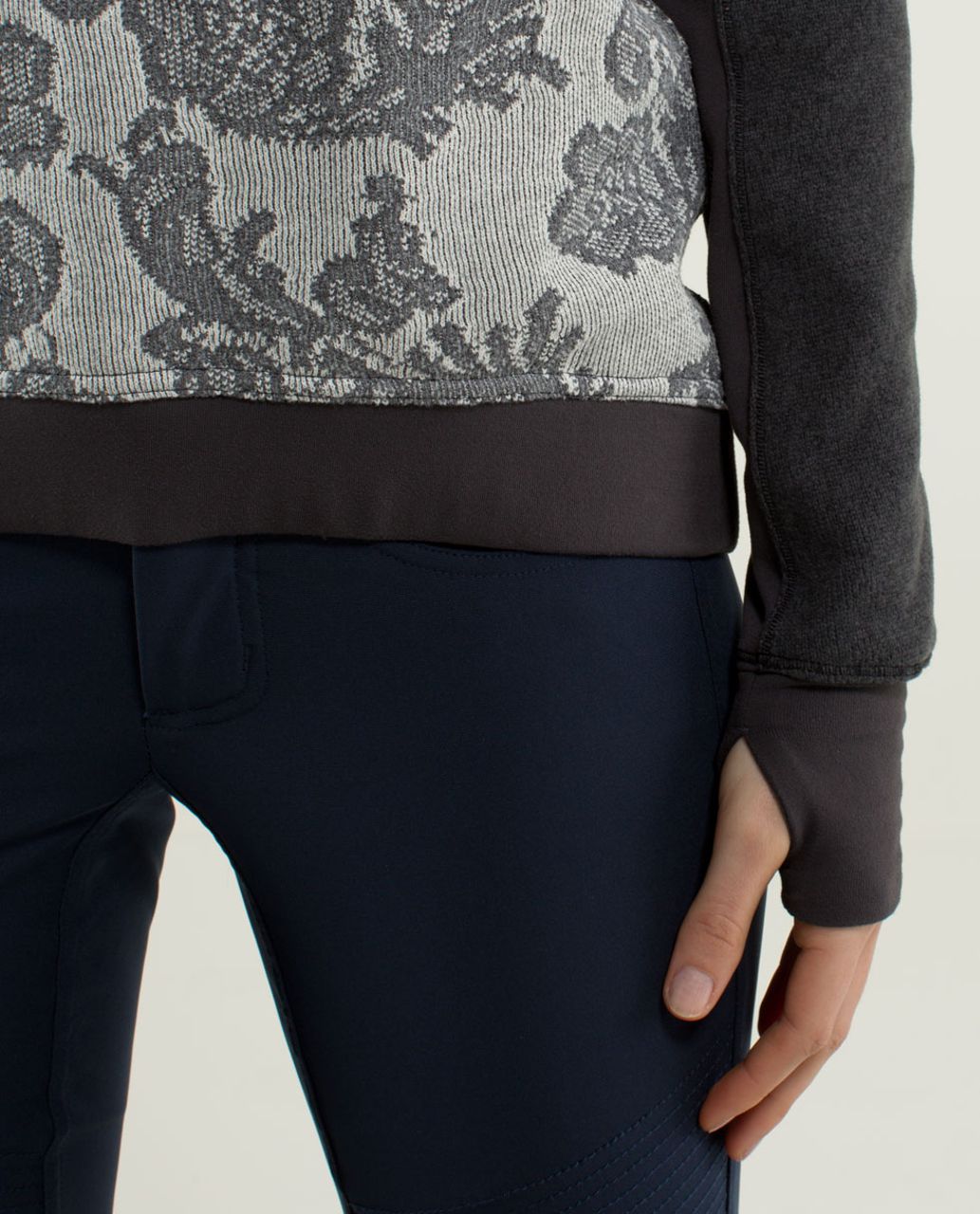 Lululemon Fleet Street Pullover - Black / White / Heathered Black / Soot