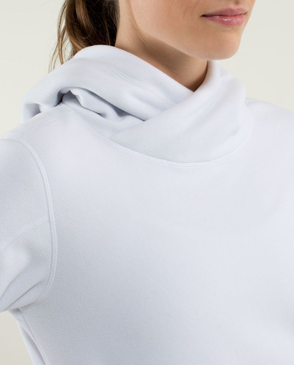 Lululemon Runaway Fleece - White / Heathered Herringbone Heathered Black White