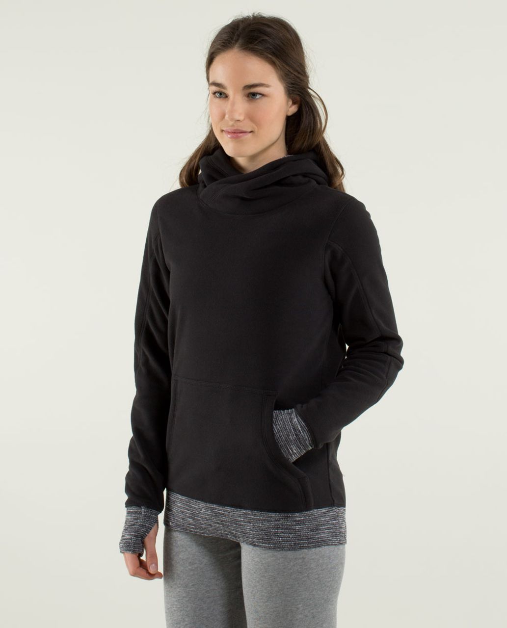 Lululemon Runaway Fleece - Black / Coco Pique Black White