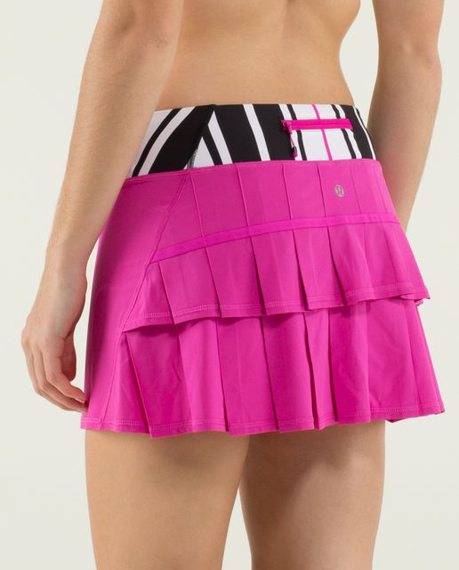 NWT Lululemon 6 Pace Setter Skirt RARE Pinkalicious Hot Pink Rear