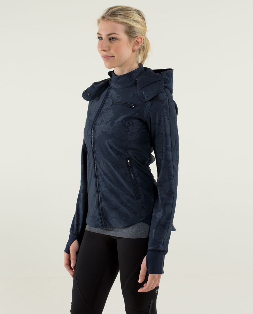 Lululemon Keep It Up Jacket - Laceoflage Embossed Inkwell / Inkwell