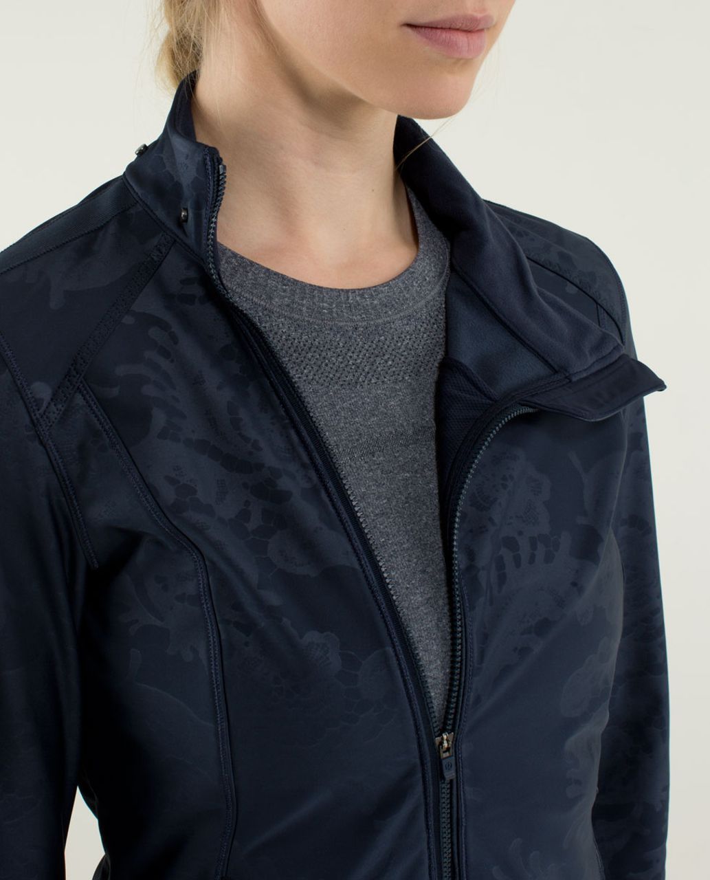 Lululemon Keep It Up Jacket - Laceoflage Embossed Inkwell / Inkwell ...