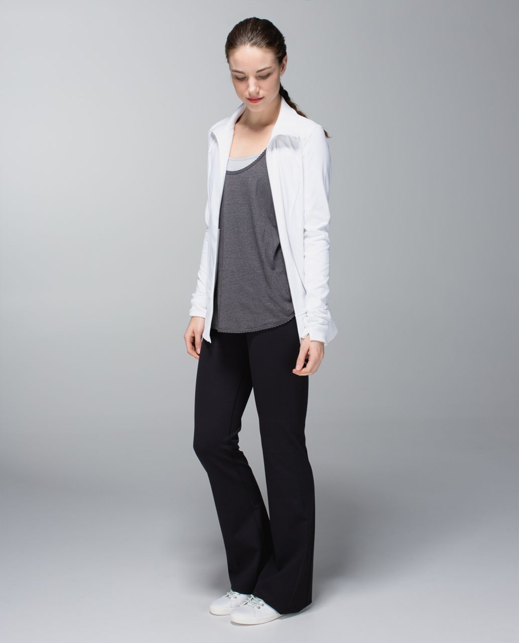 Lululemon Groove Pant (Regular) *Full-On Luon - Black / Quilt Winter 13-13  - lulu fanatics