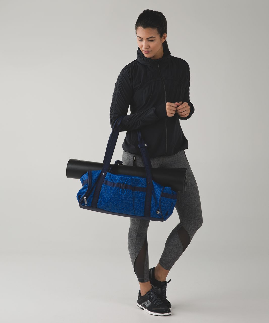 Lululemon Run Ways Duffel - Miss Mosaic Lakeside Blue Hero Blue / Hero Blue