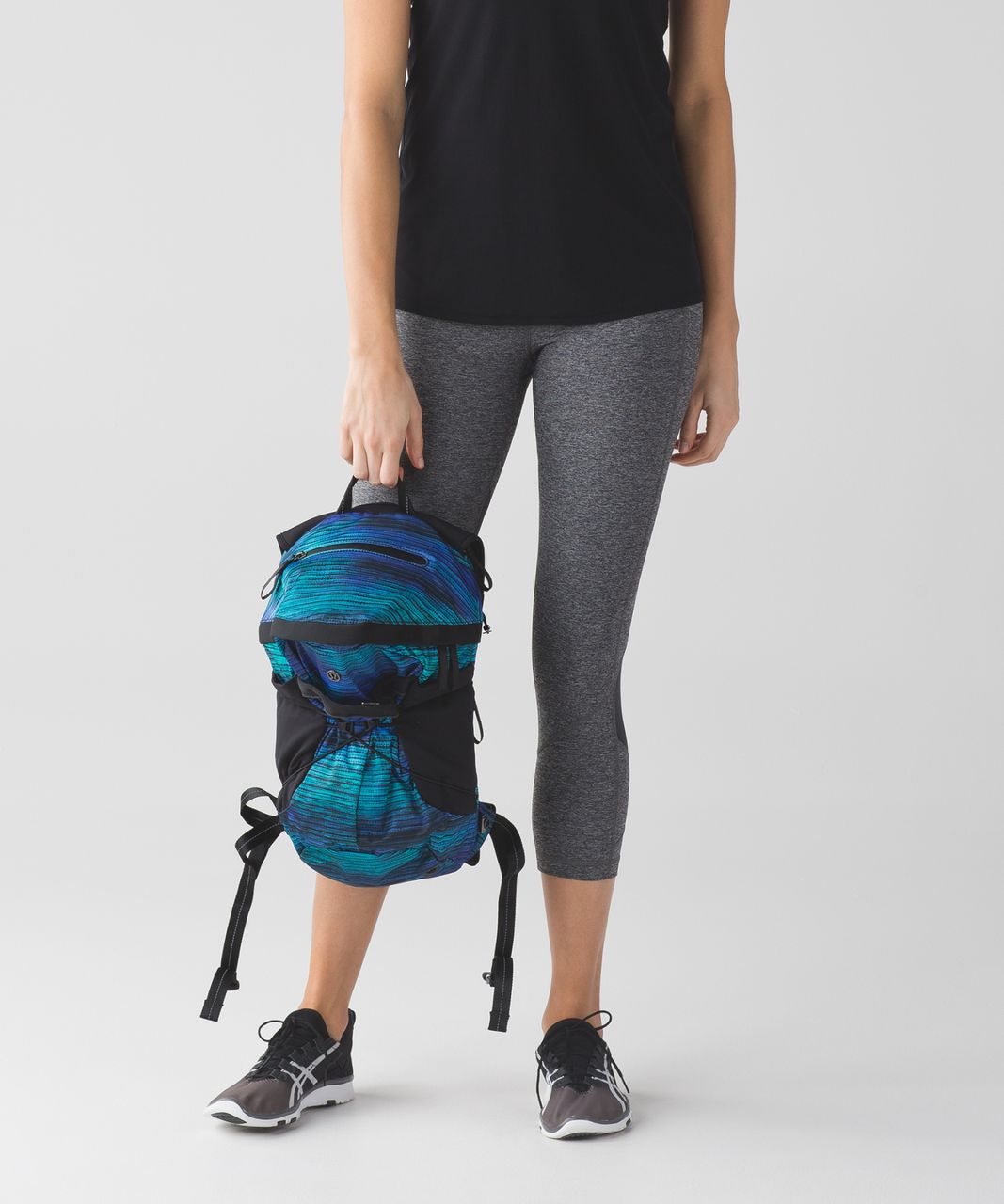 Lululemon Run All Day Backpack - Windy Wash Multi / Black