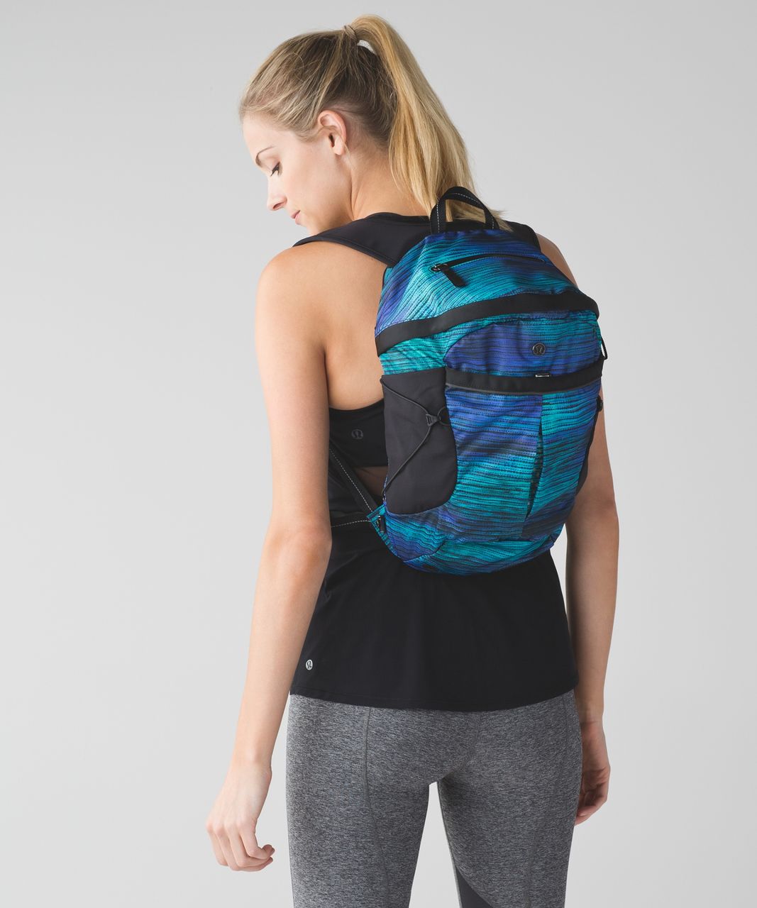 Lululemon Run All Day Backpack - Windy Wash Multi / Black