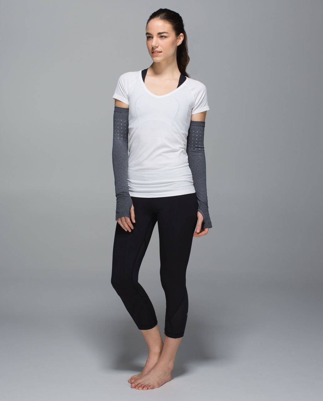 Lululemon Swiftly Arm Warmers - Heathered Black