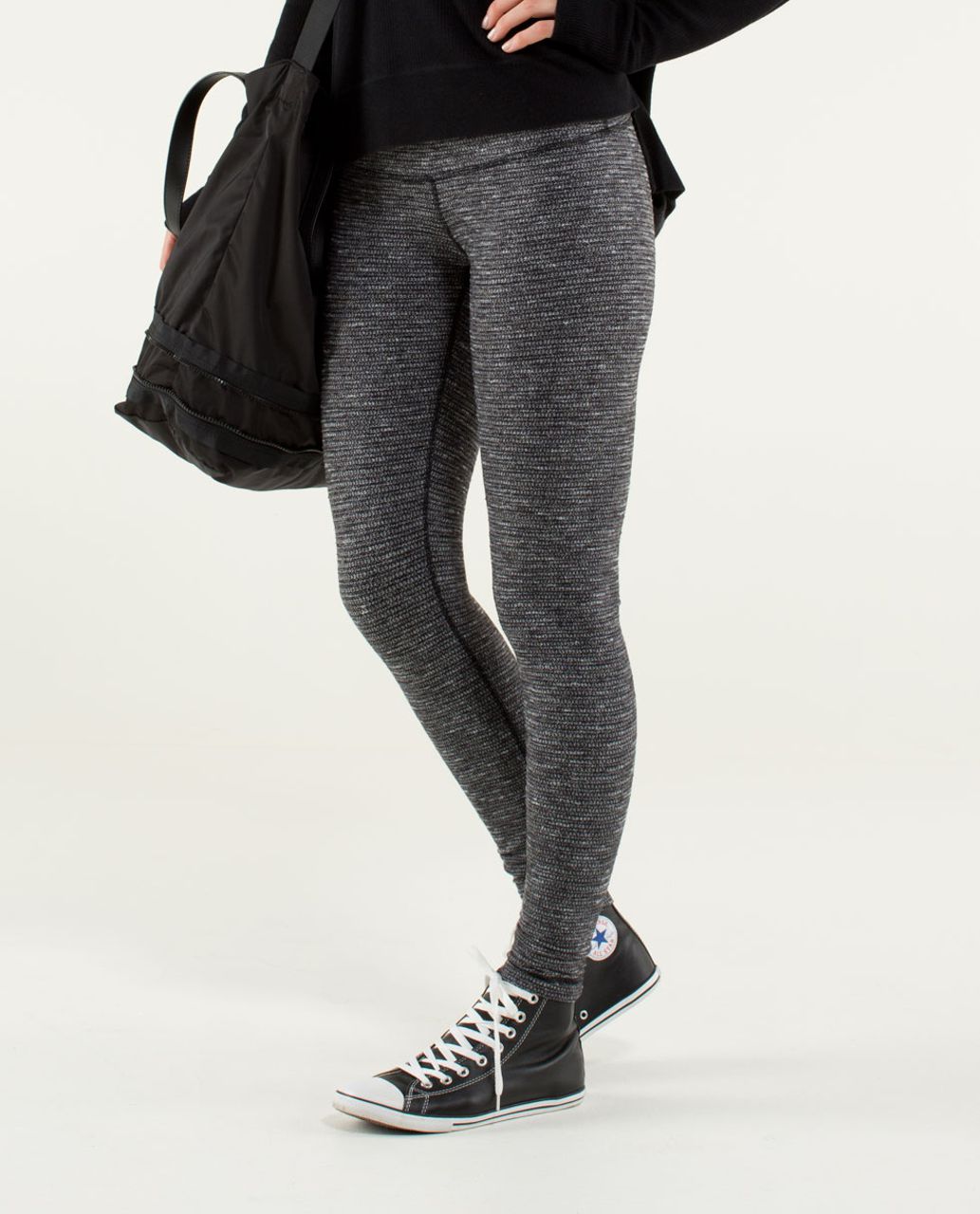 Lululemon Wunder Under Pant III - Coco Pique Black White - lulu