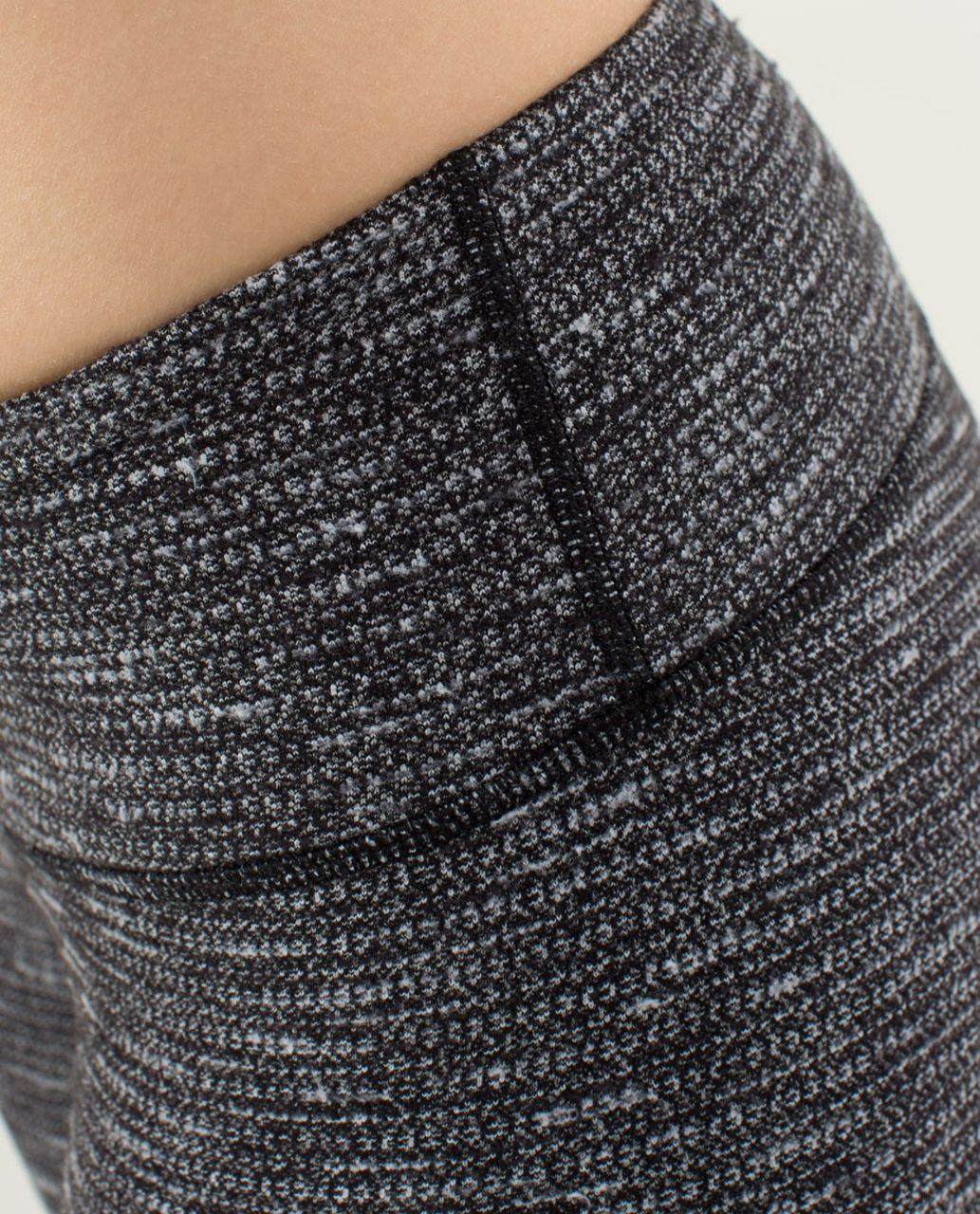 Lululemon Wunder Under Pant - Coco Pique Black White / Black