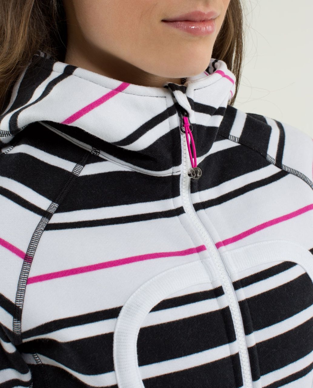 Lululemon Scuba Hoodie *Stretch (Lined Hood) - Traverse Stripe Paris Perfection / White / Traverse Stripe Paris Perfection / White