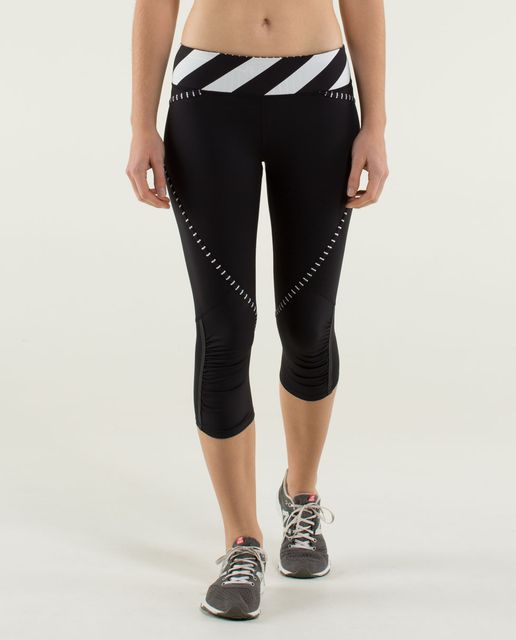 Lululemon Run: Pace Crop - Wee Are From Space White Combo / White ...