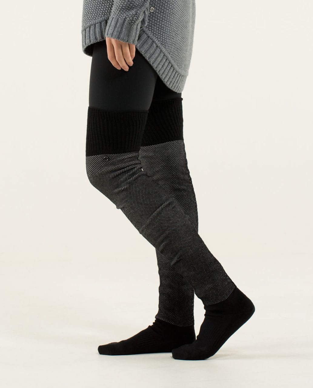 Lululemon Savasana Sock - Black Angel Wing