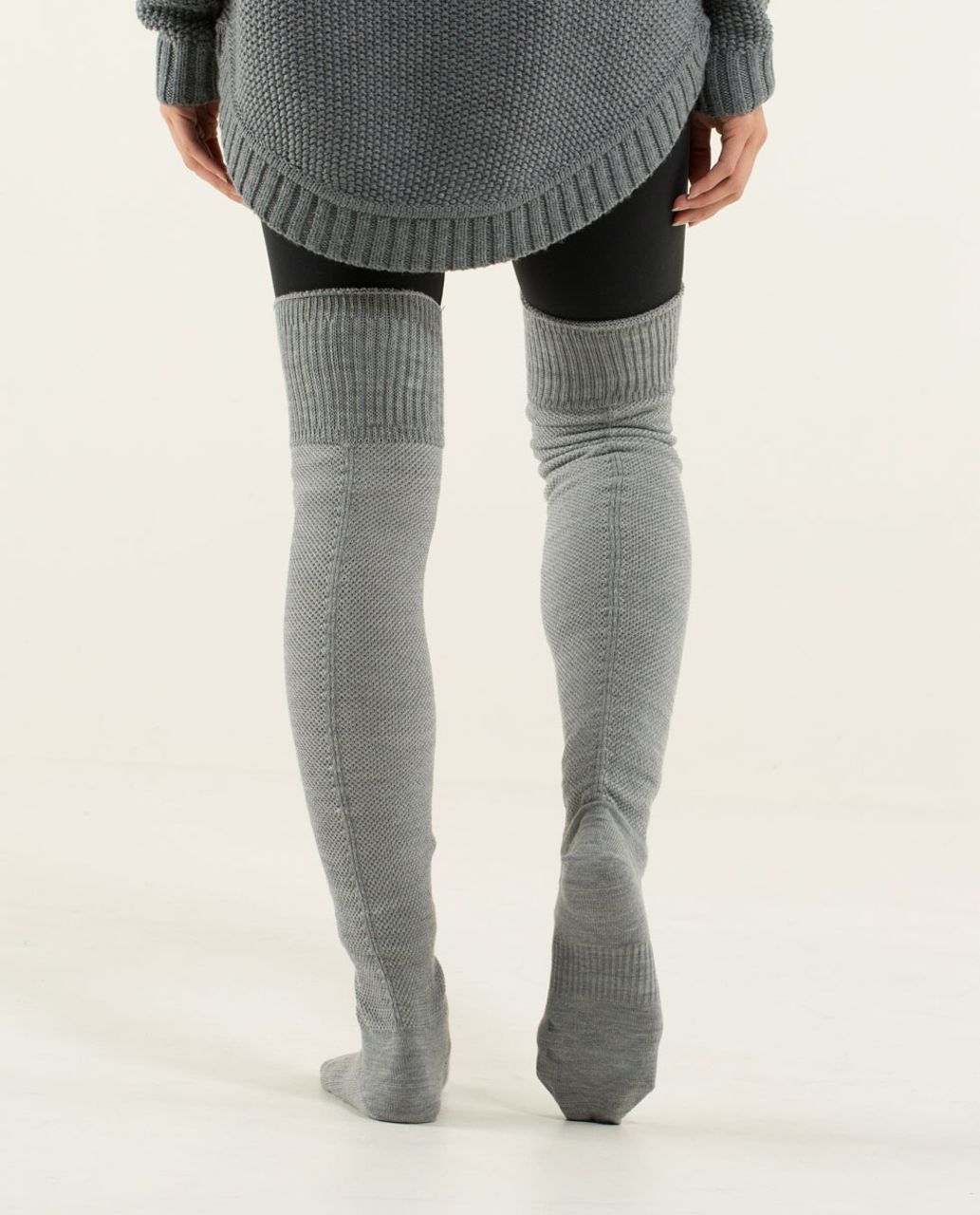 Lululemon Savasana Sock - Silver Spoon / Angel Wing