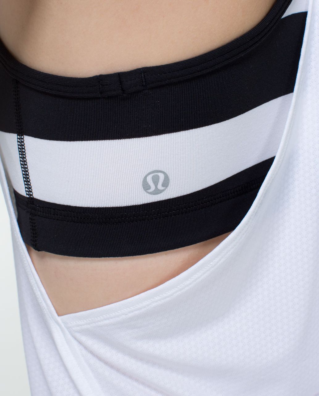 Lululemon No Limits Tank - White / Straightup Stripe Black White / Black