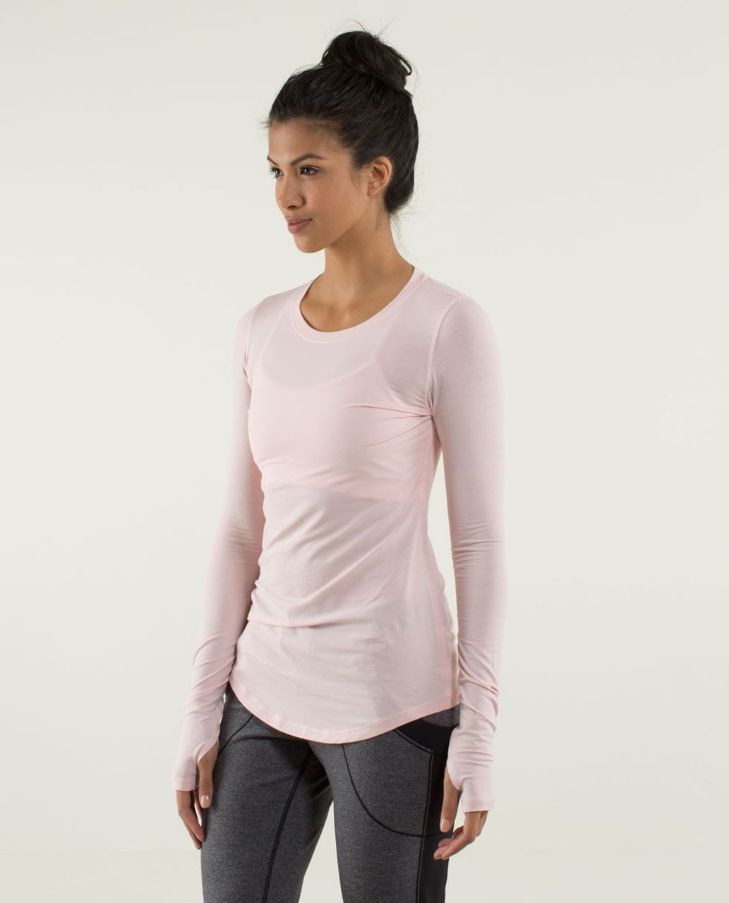 Lululemon Karma Long Sleeve - Pretty Pink - lulu fanatics